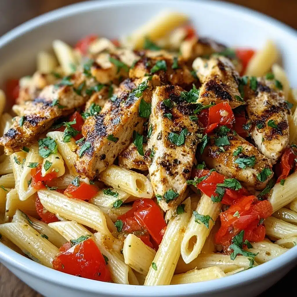 How to Cook Perfect Bruschetta Chicken Pasta Recipe - Recipe Image