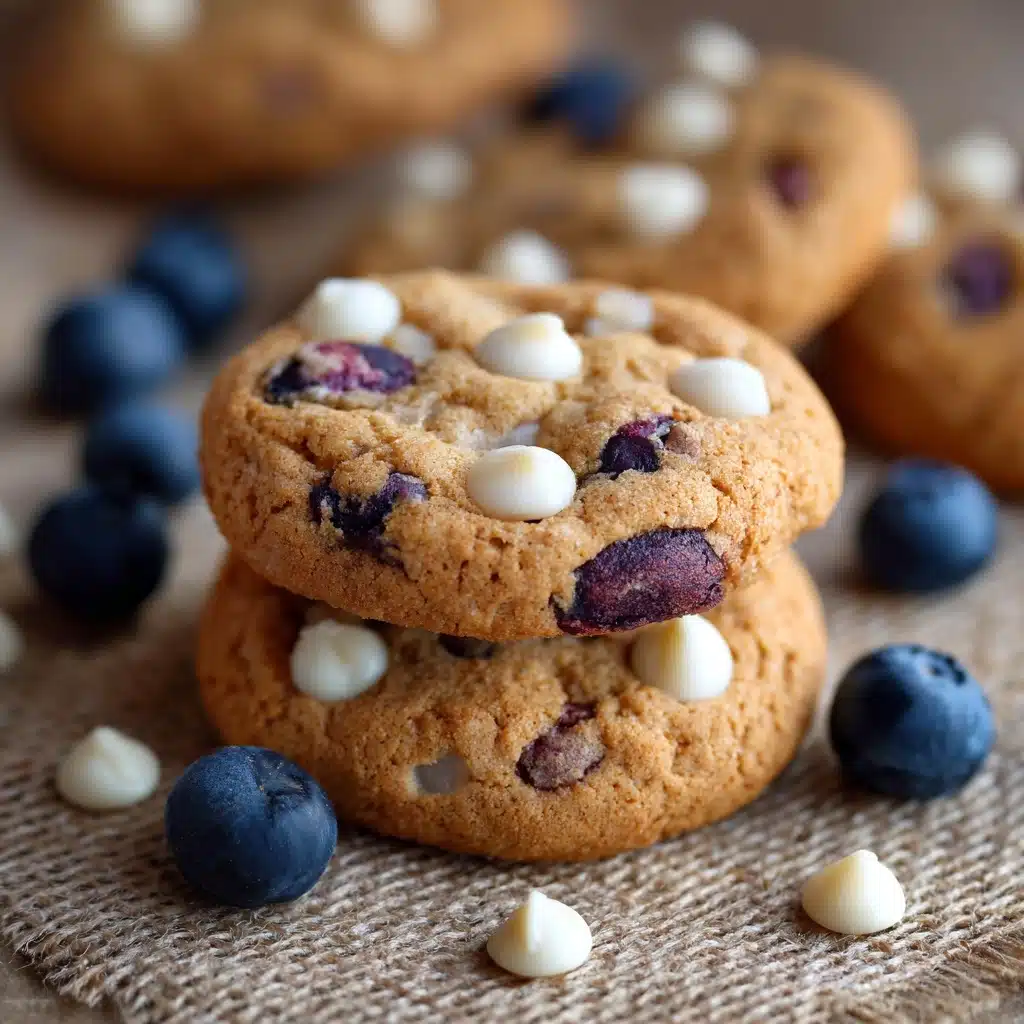 Blueberry White Chocolate Chip Cookies - Alrightwithme Recipe - Recipe Image