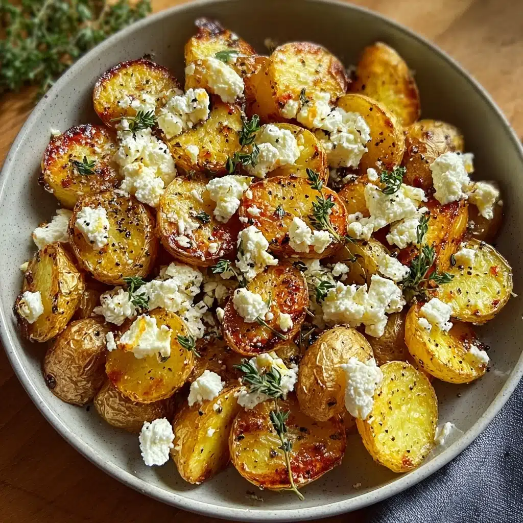 Healthy Baked Feta Potatoes : Easy Potatoes Recipe - Recipe Image