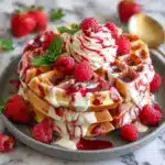Red Velvet Marble Waffles: A Delightful Recipe