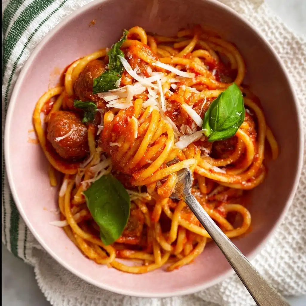 Slow Cooker Spaghetti Meatballs with Hidden Veg Sauce Recipe - Recipe Image