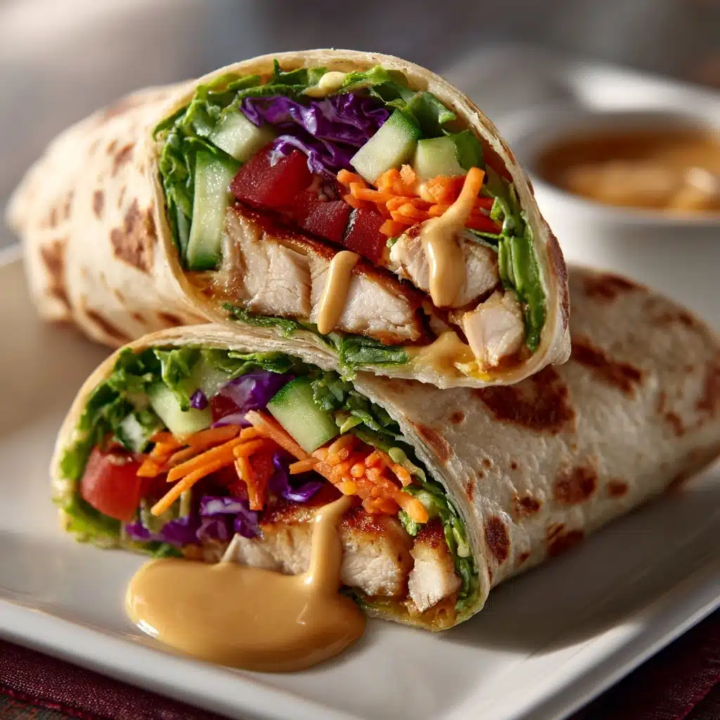 Thai Peanut Chicken Wraps Recipe - Recipe Image