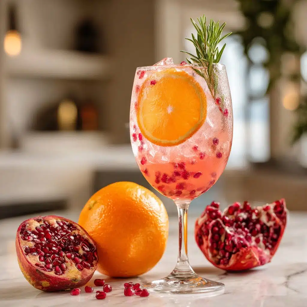 Orange Pomegranate Mocktail Recipe