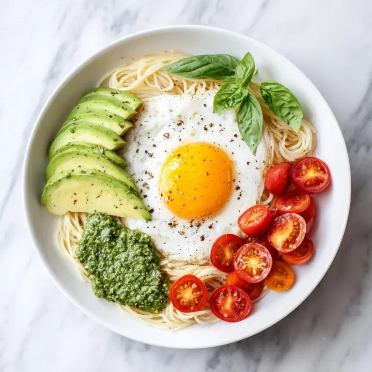 Eggs Pasta Bowls Recipe