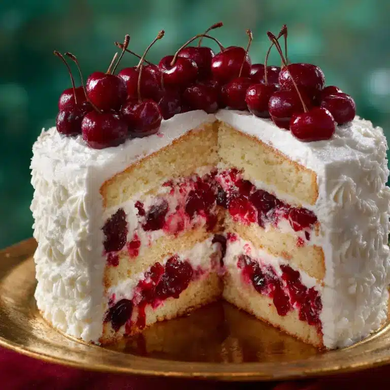 Cherry Layer Cake with Cherry Cream Cheese Frosting Recipe