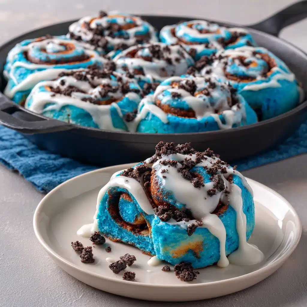 Cookie Monster Cinnamon Rolls Recipe - Recipe Image