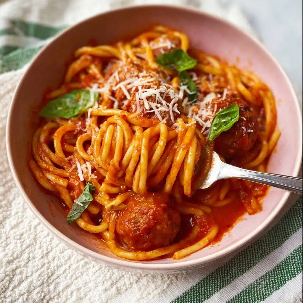 Slow Cooker Spaghetti Meatballs with Hidden Veg Sauce Recipe