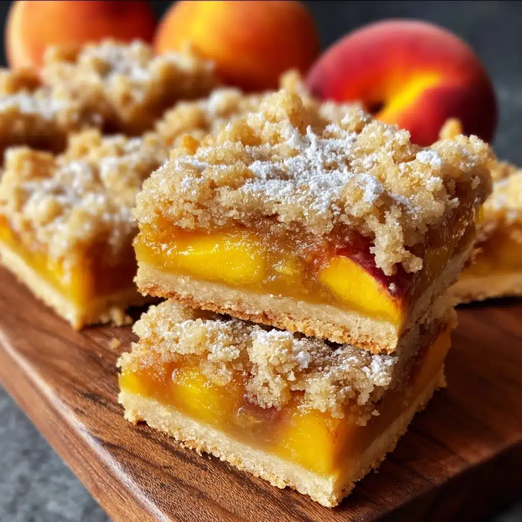 Heavenly Summer Peach Bars: A Sweet Slice of Sunshine Recipe - Recipe Image