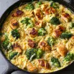 One-Pot Cheesy Chicken and Broccoli Orzo Recipe