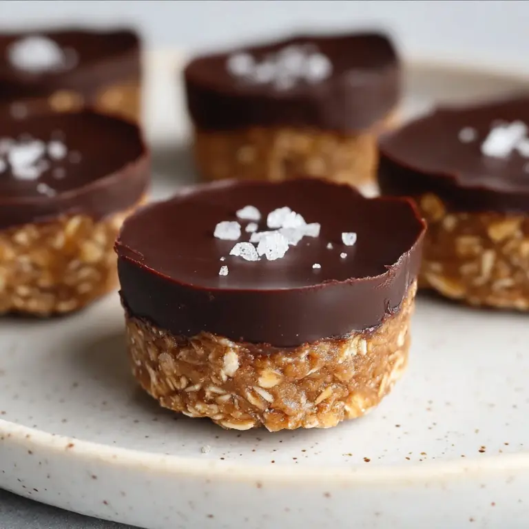Easy No Bake Peanut Butter Oat Cups Recipe
