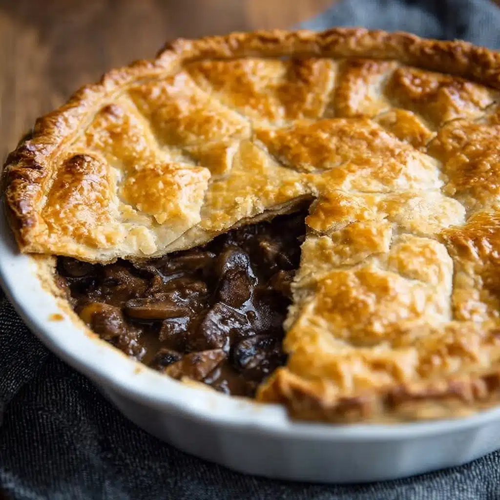 English Steak and Mushroom Pie Recipe - Recipe Image