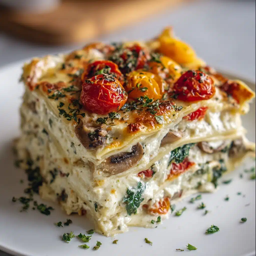 Loaded Veggie White Lasagna Recipe - Recipe Image