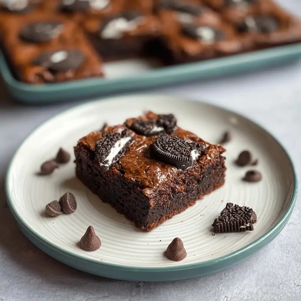 Easy Fudgy Oreo Brownie Recipe - Recipe Image