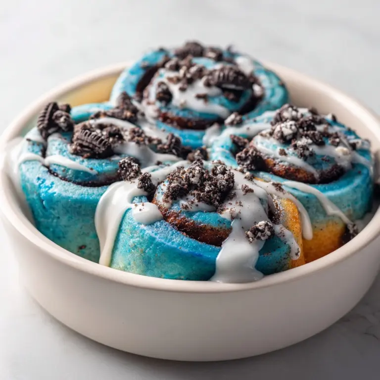 Cookie Monster Cinnamon Rolls Recipe