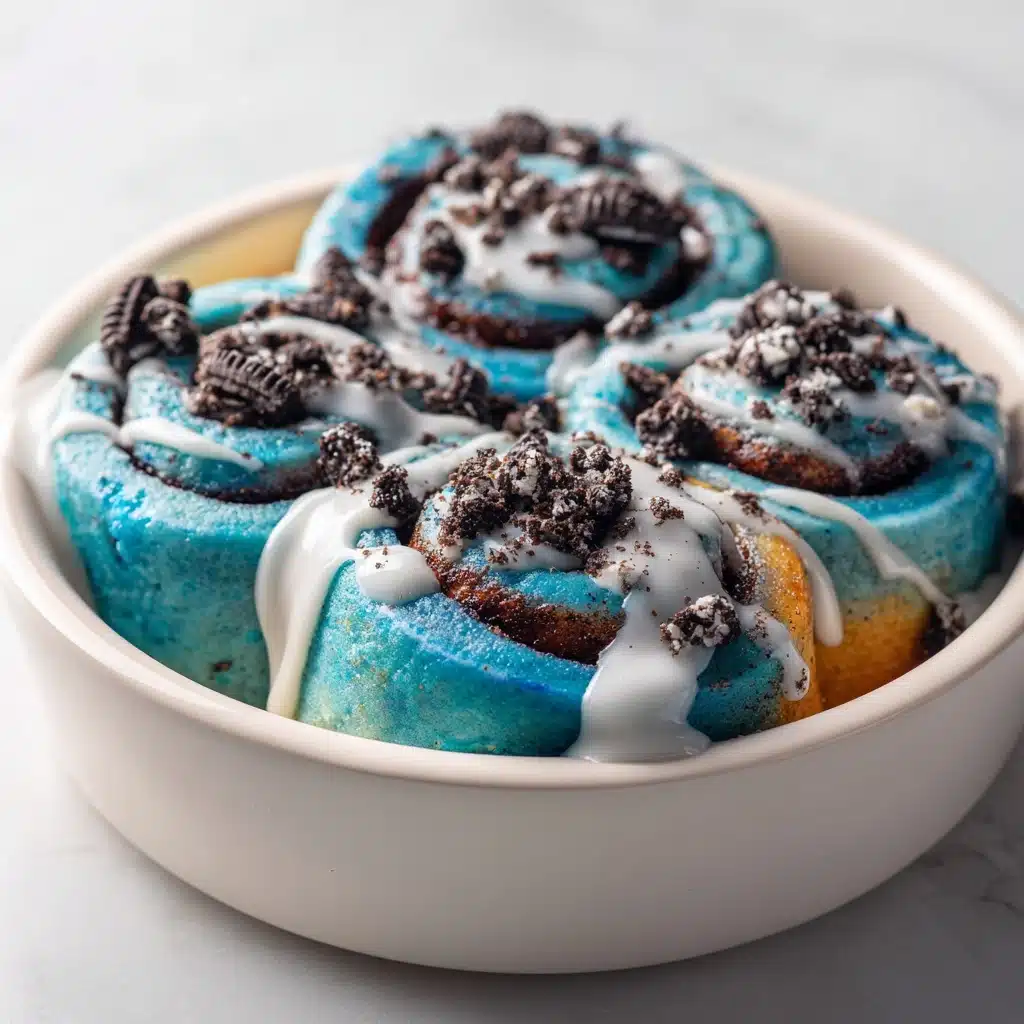 Cookie Monster Cinnamon Rolls Recipe - Recipe Image