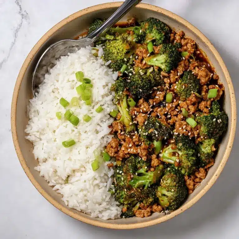 Honey Sriracha Ground Chicken and Broccoli Recipe