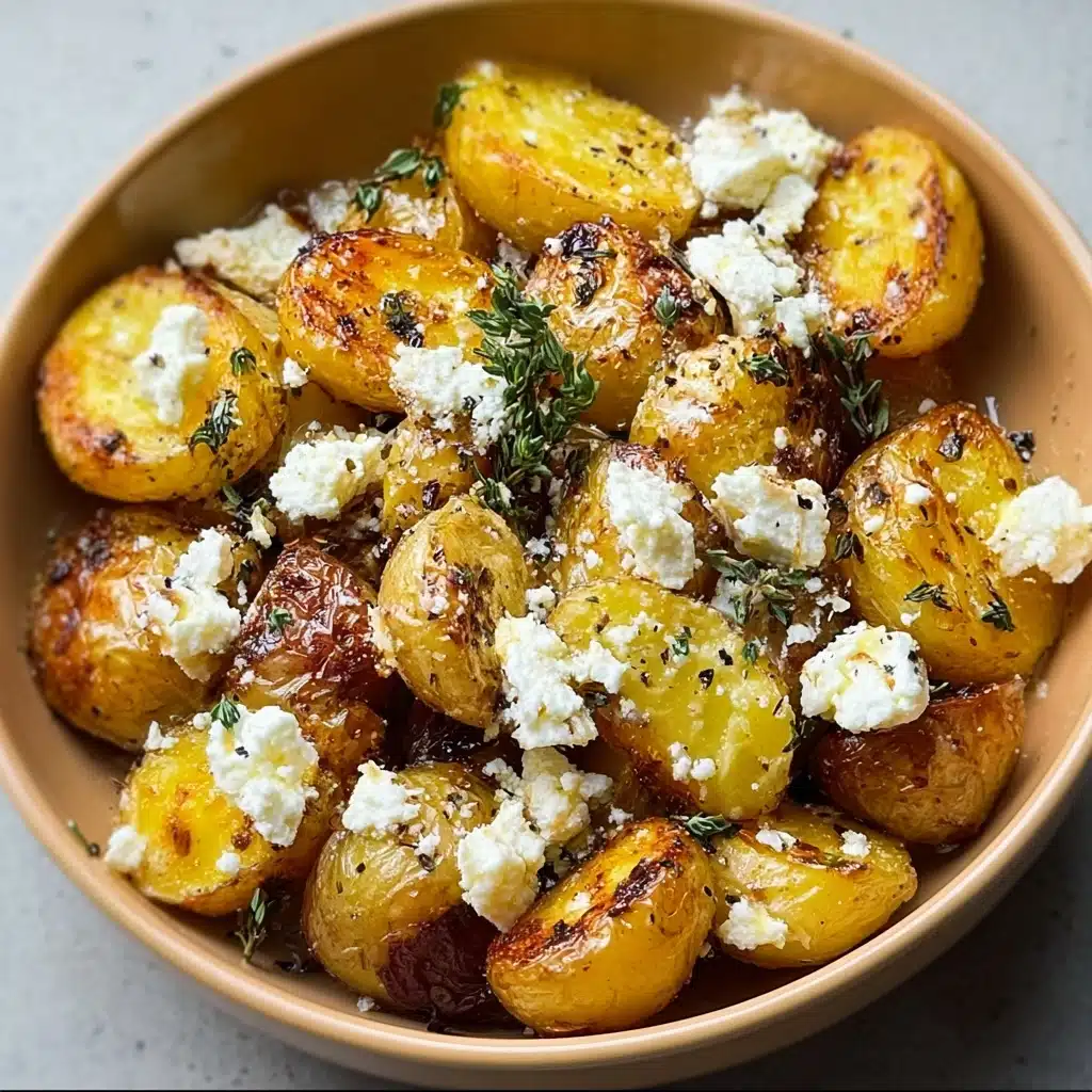Healthy Baked Feta Potatoes : Easy Potatoes Recipe