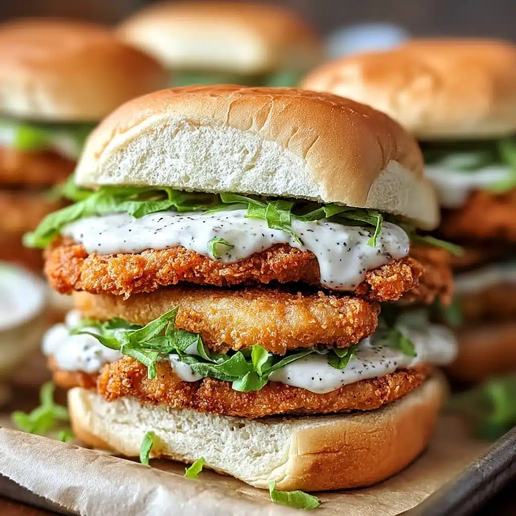 Crispy Chicken Sandwich with Garlic Mayo Recipe - Recipe Image