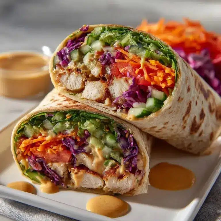 Thai Peanut Chicken Wraps Recipe