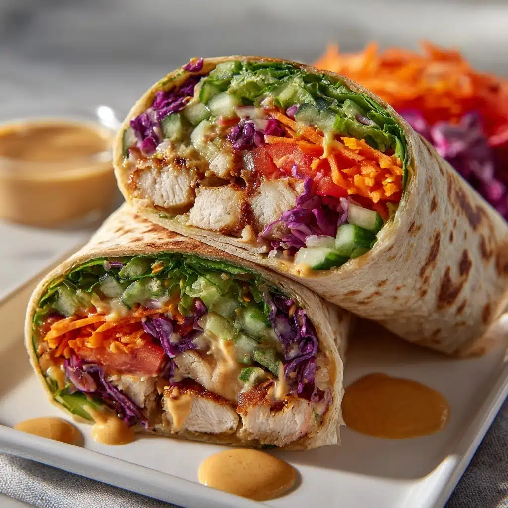 Thai Peanut Chicken Wraps Recipe