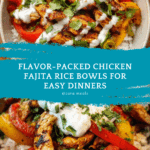 Chicken Fajita Rice Bowls Recipe