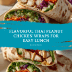Thai Peanut Chicken Wraps Recipe