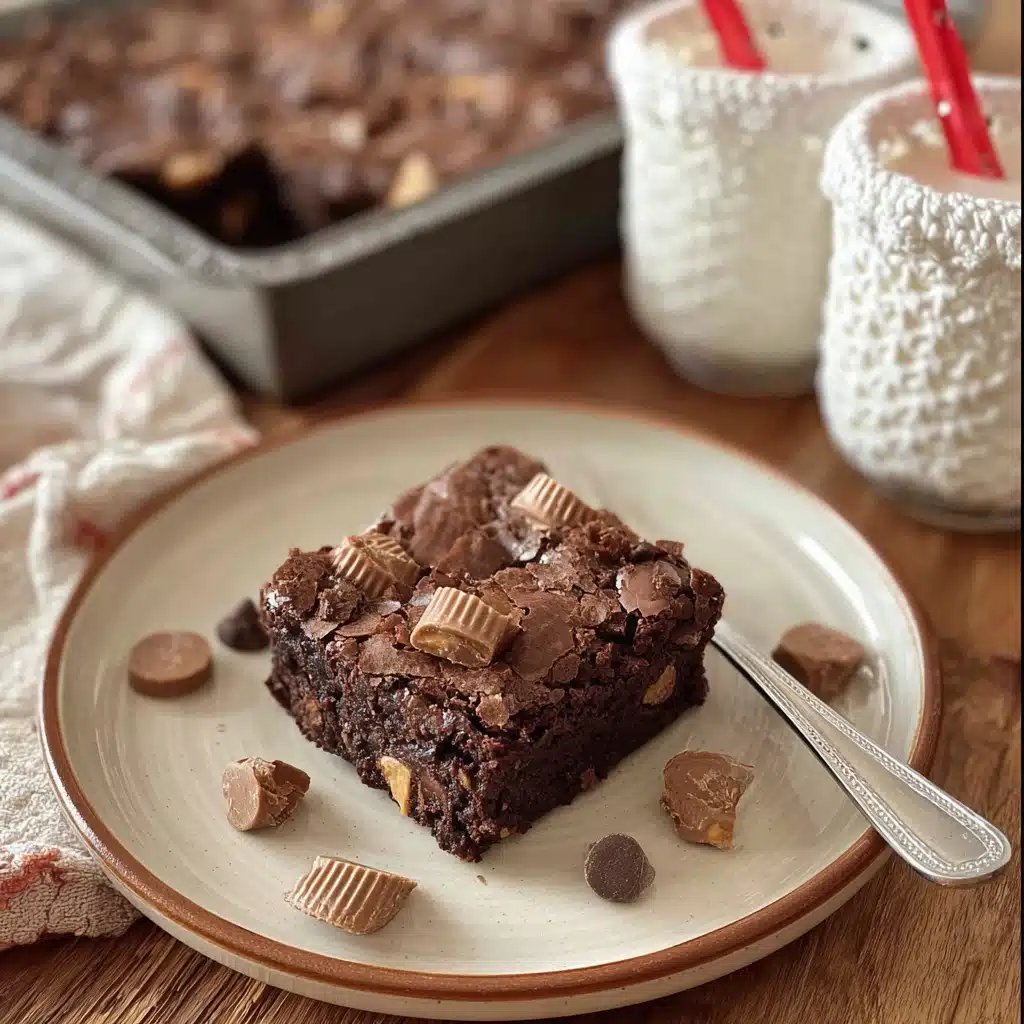 The Easiest, Fudgiest Peanut Butter Cup Dump Cake Ever! Recipe - Recipe Image