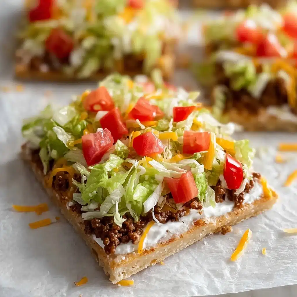 Easy Crescent Roll Taco Pizza - Alrightwithme Recipe - Recipe Image