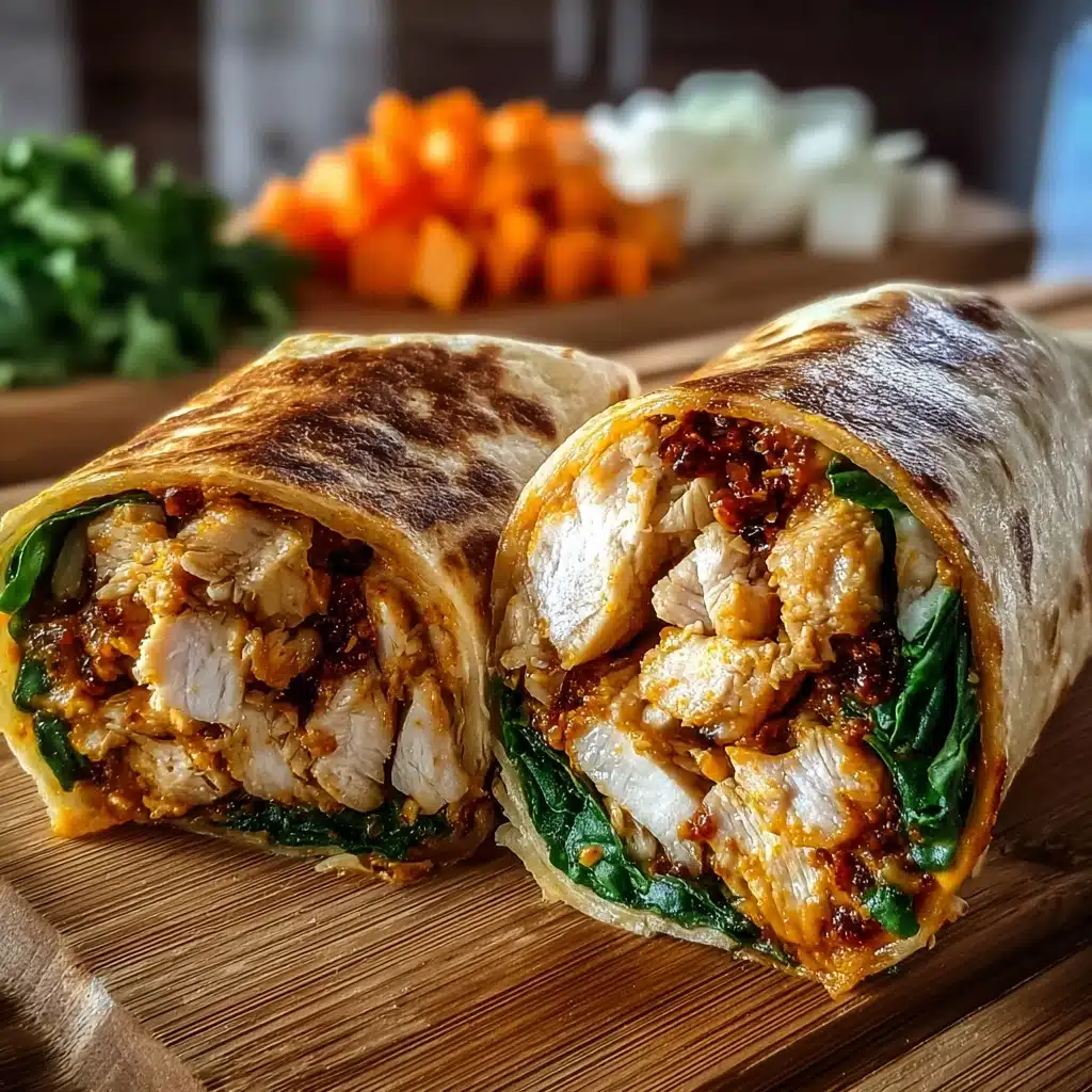 Sweet Chili Chicken Wraps: A Spicy-Sweet Lunch Favorite! Recipe - Recipe Image