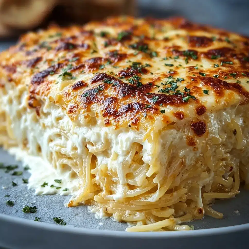Baked Cream Cheese Spaghetti Casserole Recipe - Recipe Image