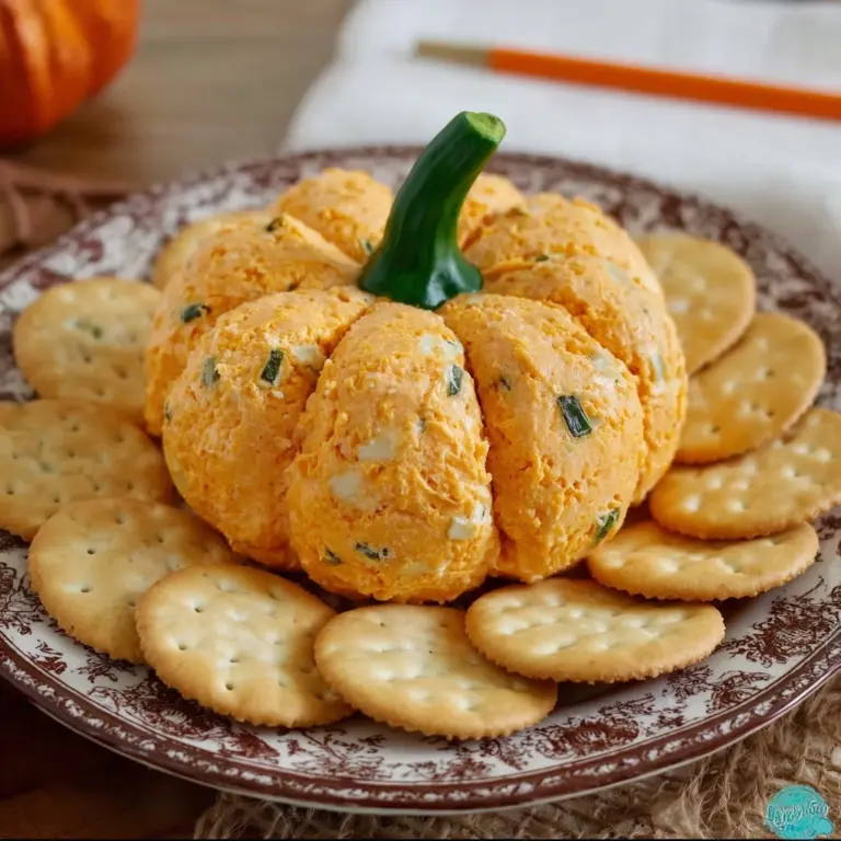 Pumpkin-Shaped Cheeseball Recipe