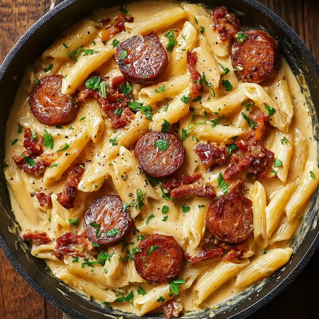 One Pot Kielbasa Pasta Recipe - Recipe Image