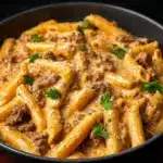 High Protein Creamy Beef Pasta Recipe
