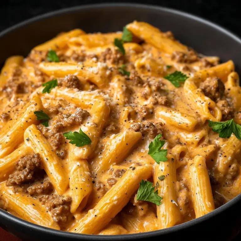 High Protein Creamy Beef Pasta Recipe