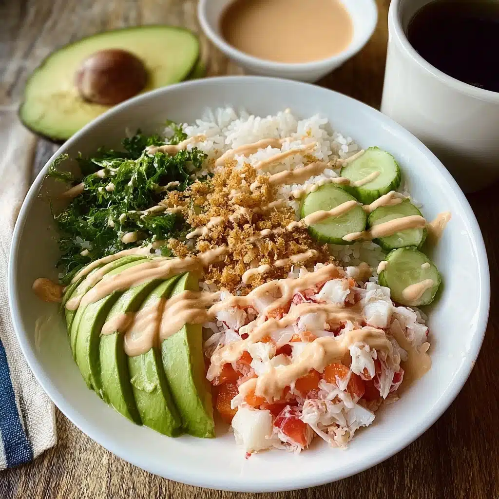 Crunch Roll Sushi Bowl Recipe - Recipe Image