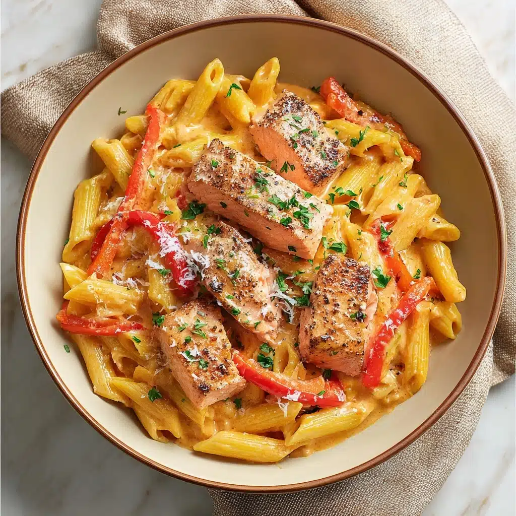 Cajun Salmon Pasta Recipe - Recipe Image