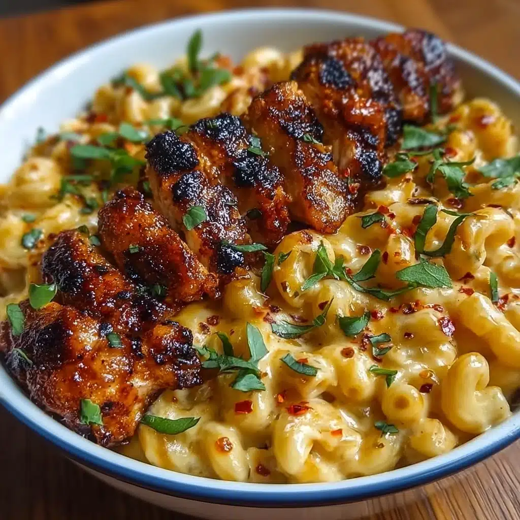 pper Chicken with Creamy Macaroni Cheese Recipe - Recipe Image