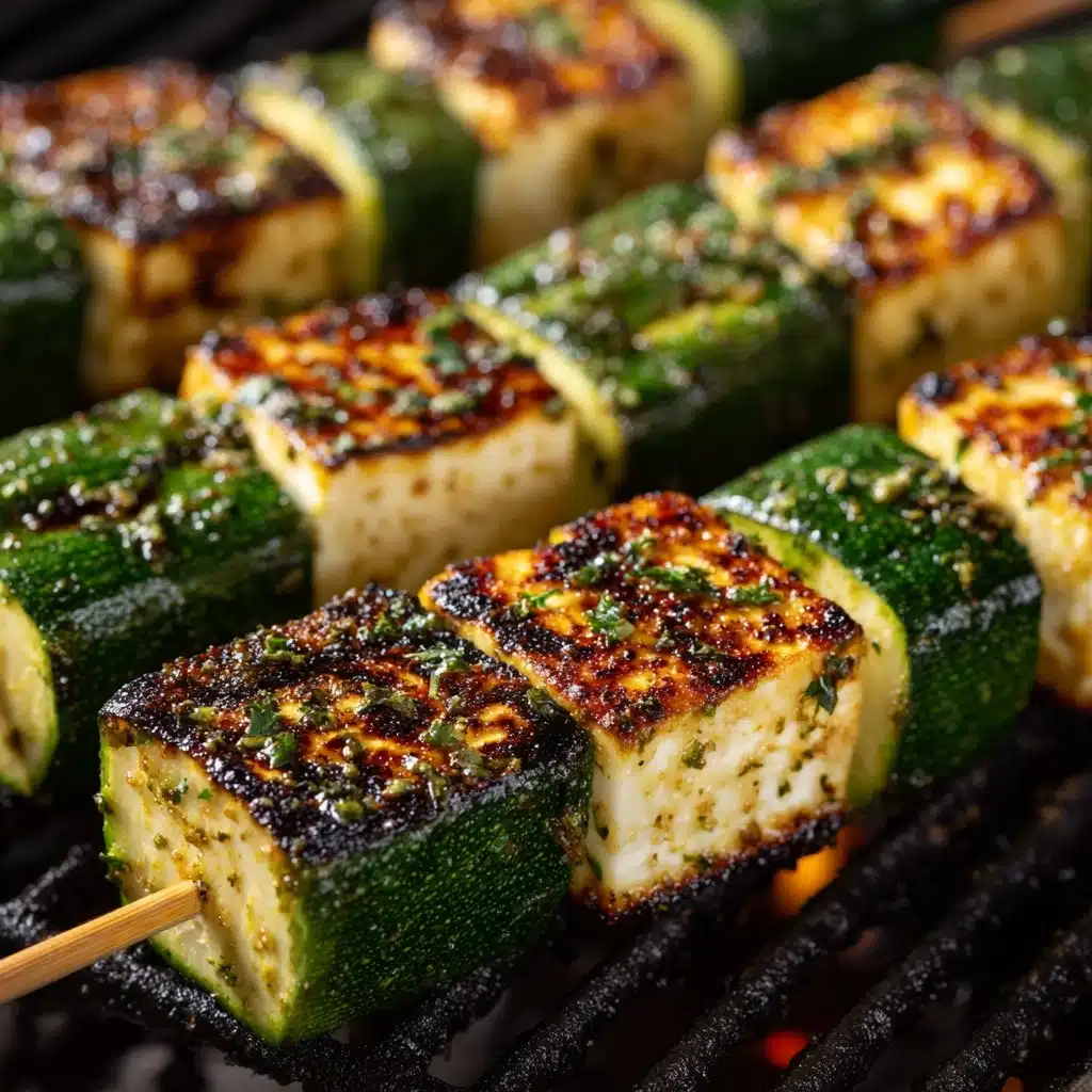 Garlic Butter Zucchini Skewers Recipe - Recipe Image