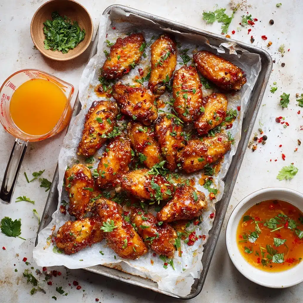 Hot Honey Florida Orange Juice Chicken Wings Recipe - Recipe Image