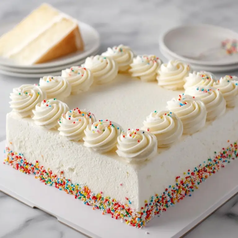 White Texas Sheet Cake Recipe