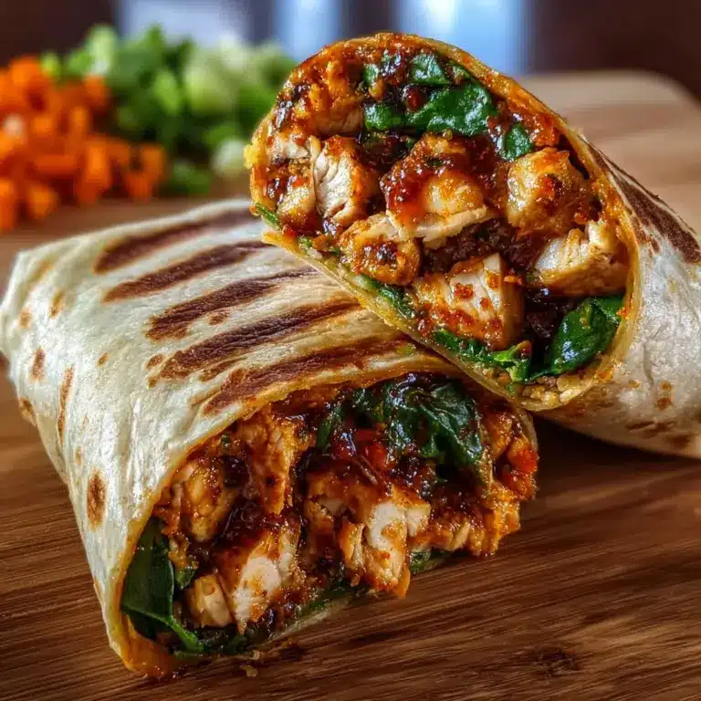 Sweet Chili Chicken Wraps: A Spicy-Sweet Lunch Favorite! Recipe