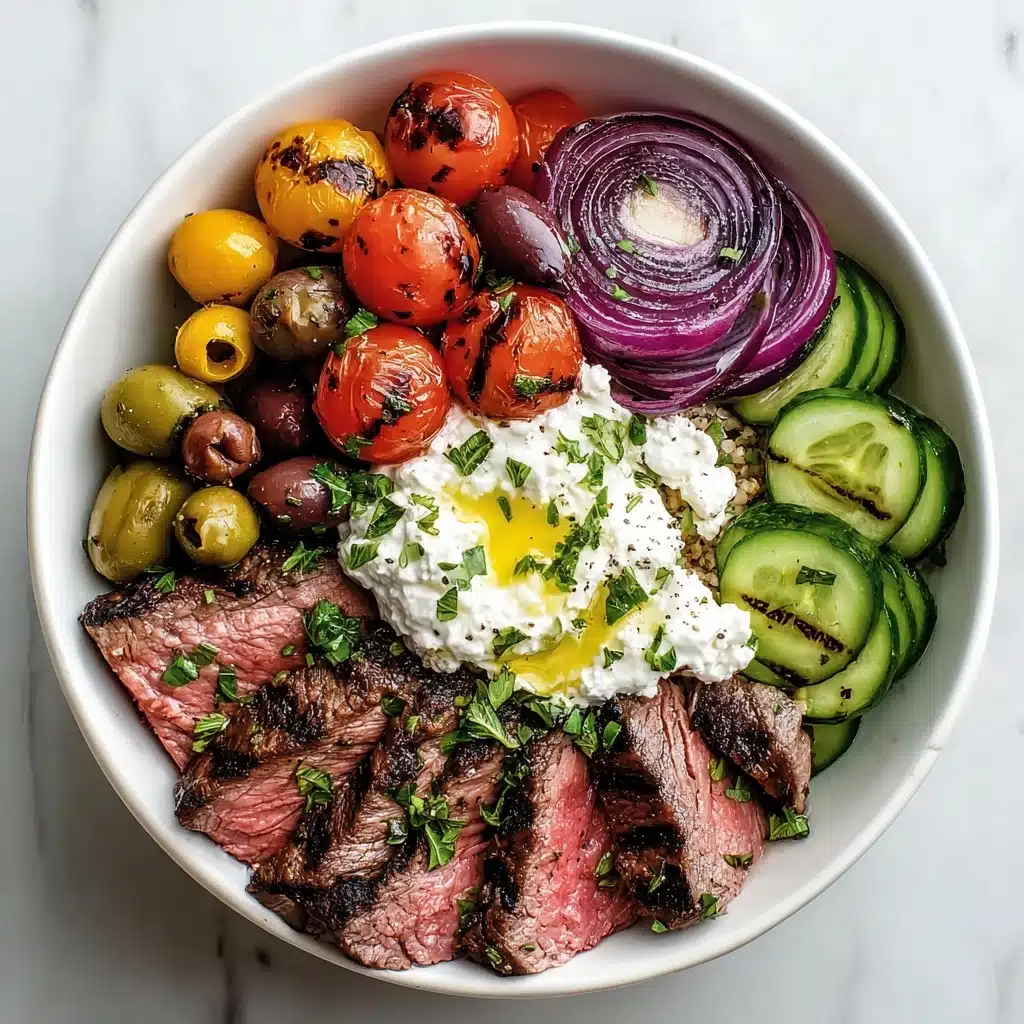 Mediterranean Steak Bowl Recipe - Recipe Image