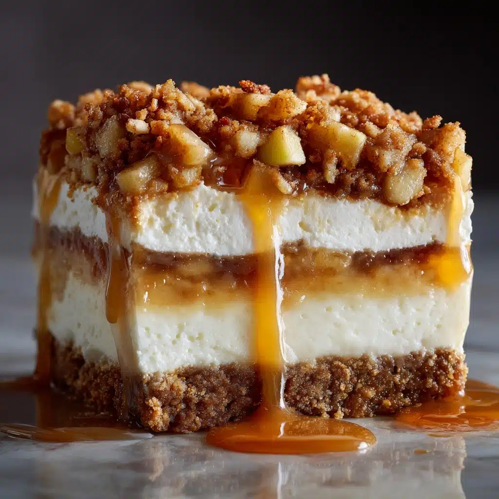 Caramel Apple Cheesecake Bars Recipe - Recipe Image