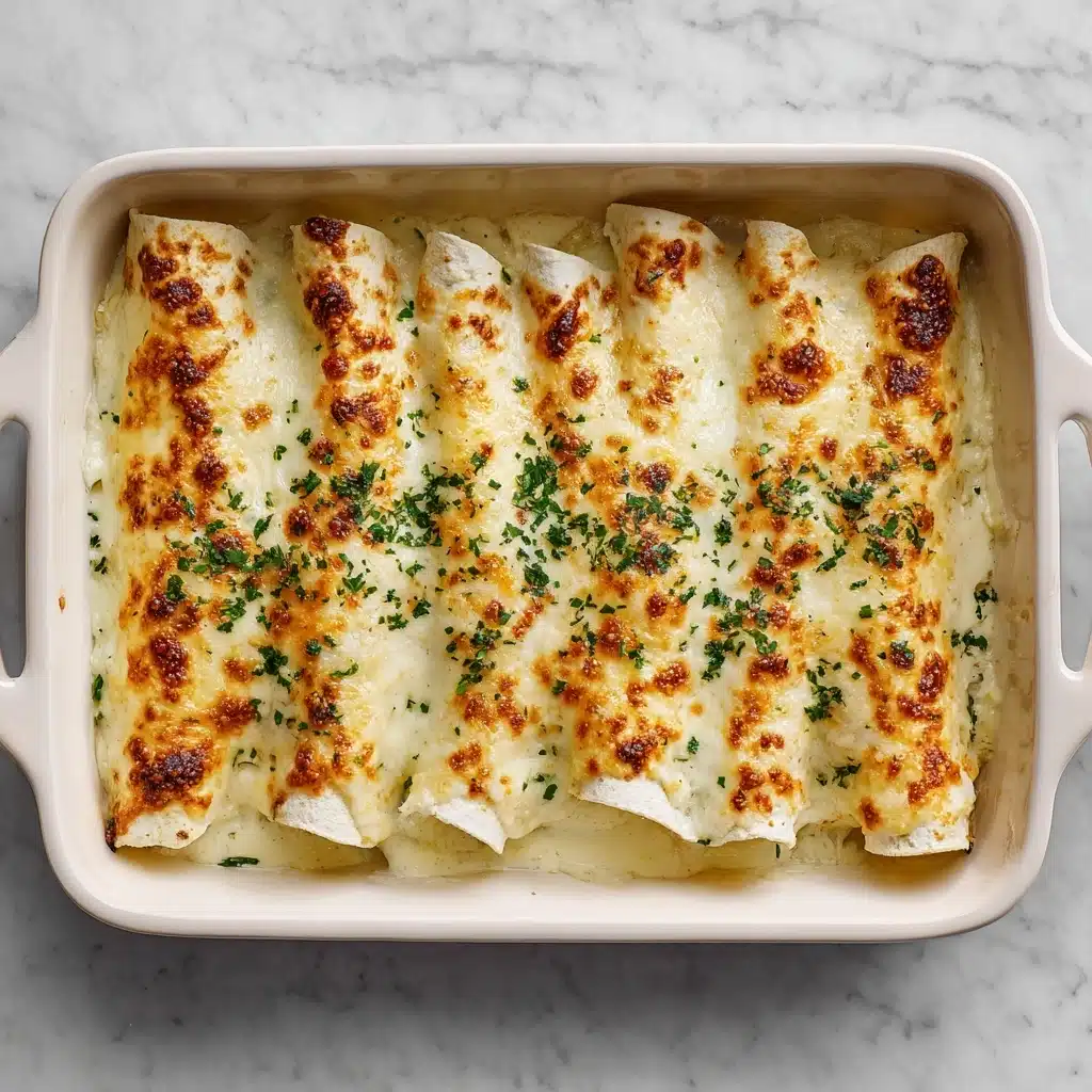 White Chicken Enchiladas Recipe - Recipe Image