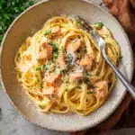 Garlic Butter Salmon Pasta Recipe