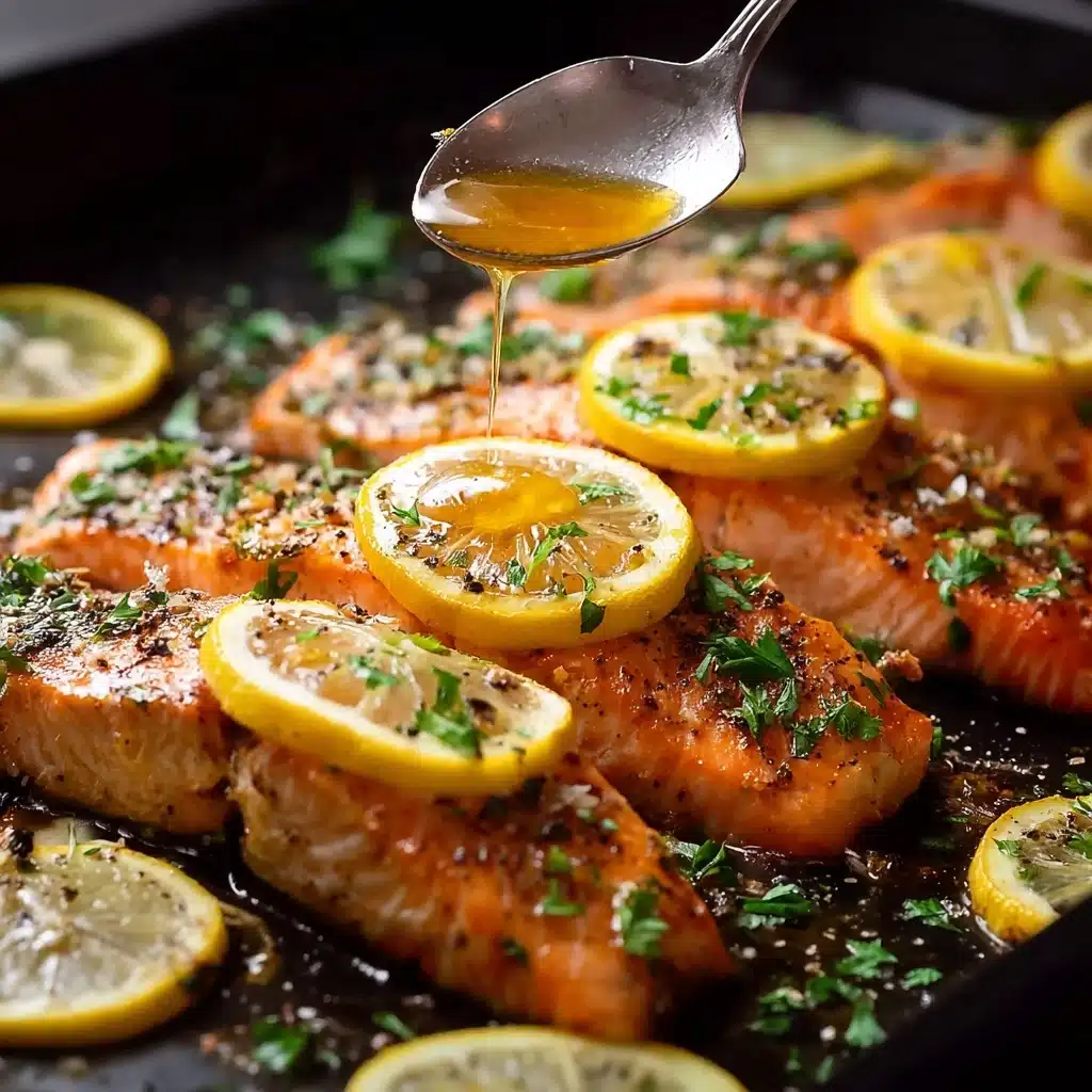 Honey Garlic Butter Baked Salmon Recipe - Recipe Image