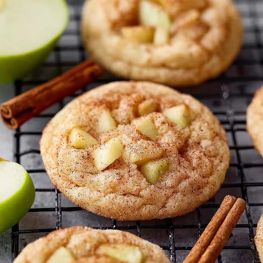 Spiced Apple Cinnamon Snickerdoodle Cookies Recipe - Recipe Image
