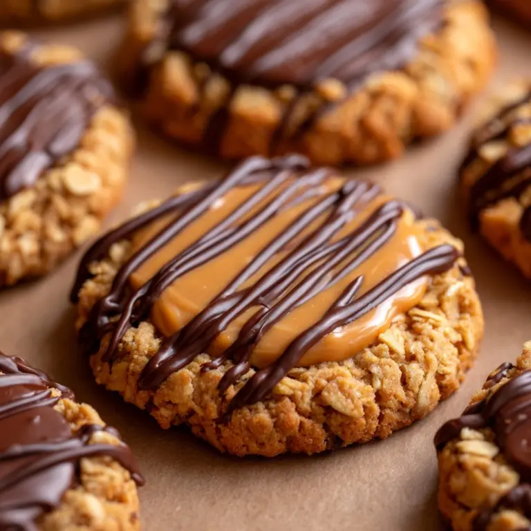 Peanut Butter Chocolate Caramel Cookies Recipe