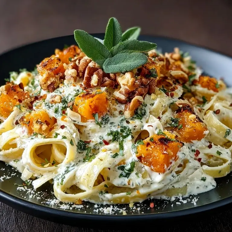 Savory Butternut Squash & Sage Pasta Recipe