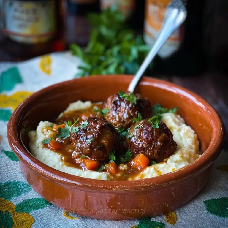 Stuffed Meatballs in Guinness Gravy Recipe